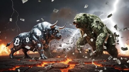bitcoin bull bear market clash
