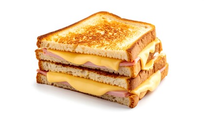 Grilled Ham and Cheese Sandwich Closeup
