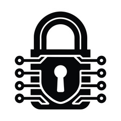 Data Encryption Padlock Security Icon