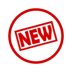 New sign icon isolated on transparent background