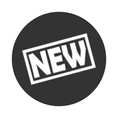 New sign icon isolated on transparent background