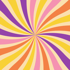 Obraz premium Retro Swirl Groovy Background