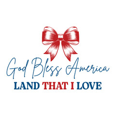 god bless America land that i love