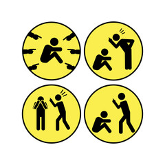 vector illustration of stop bullying