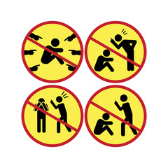 vector illustration of stop bullying