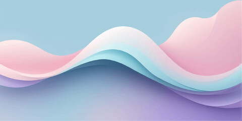 Abstract background with colorful blue flowing waves, a dynamic digital illustration for a modern business template