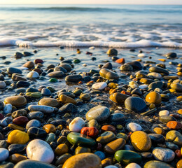 Obraz premium pebbles on the beach