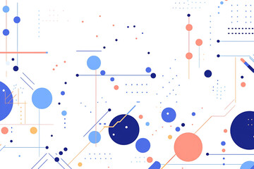 幾何学的な図形のポップな背景	