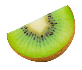kiwi slice on white background