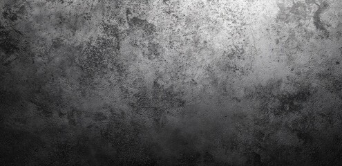 Fototapeta premium A textured grayscale surface with a mottled effect and subtle shading. A darkened bottom and lighter top create a subtle gradient. 