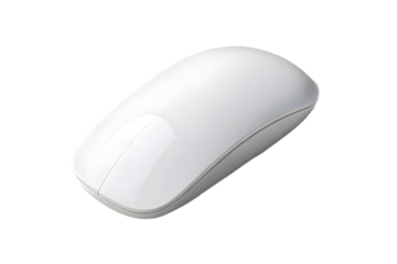 3330 white mouse isolated on a transparent background