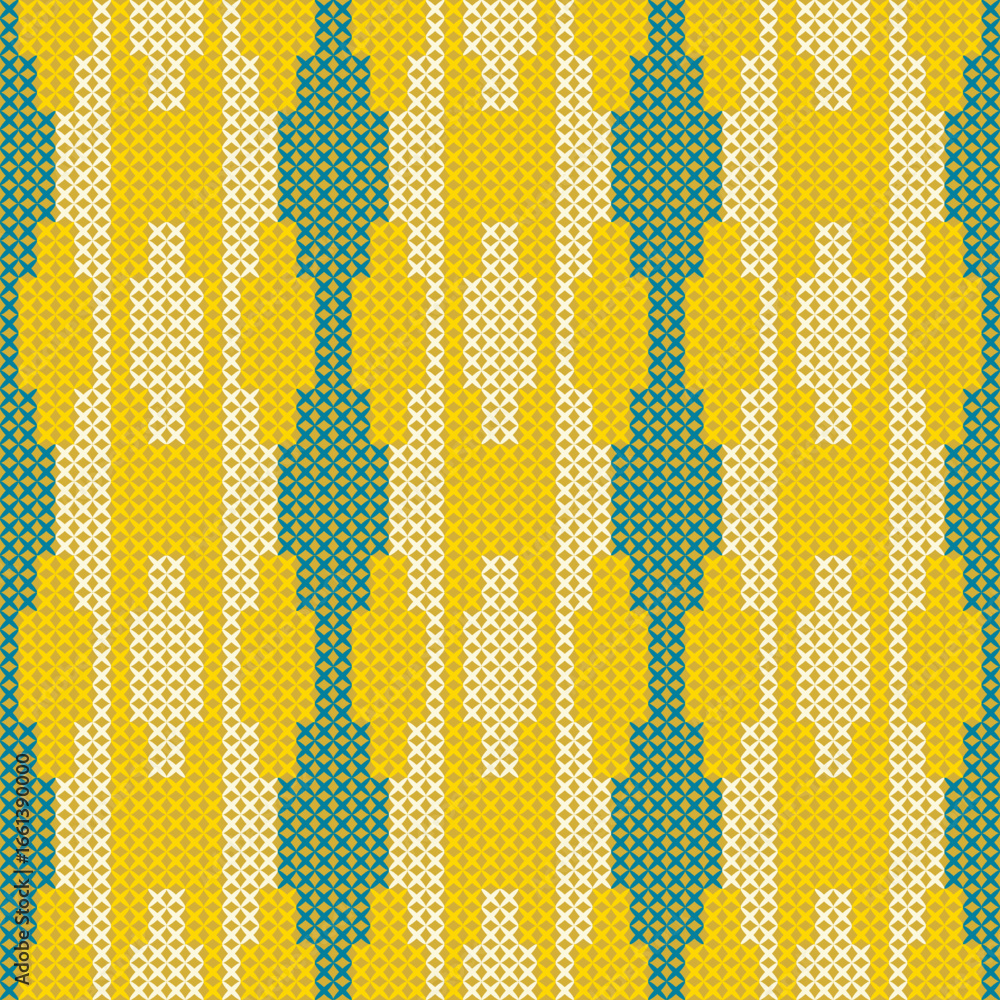Aufkleber a colorful set of seamless vector patterns with vibrant retro geometric dots and stripes for textile