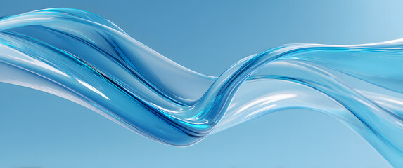 Obraz premium abstract blue wave