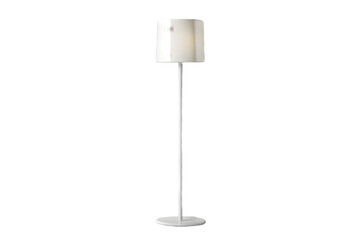 510 white floor lamp isolated on a transparent background