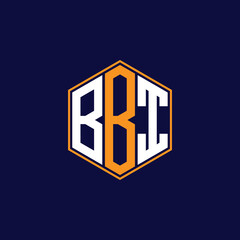 Modern Hexagon Monogram Logo Design – Geometric Lettermark Vector Template