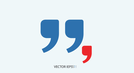 Quotation mark graphic for vibrant marketing materials and professional communication projects needing emphasis