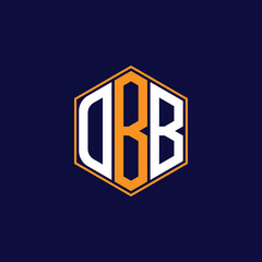 Modern Hexagon Monogram Logo Design – Geometric Lettermark Vector Template
