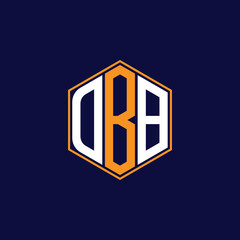 Modern Hexagon Monogram Logo Design – Geometric Lettermark Vector Template