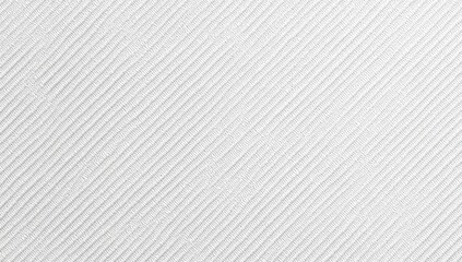 Close-up view of a white fabric with diagonal ribbed texture