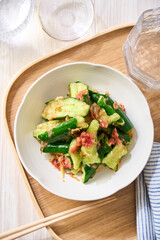 梅きゅうり｜きゅうりのたたきの梅肉和え