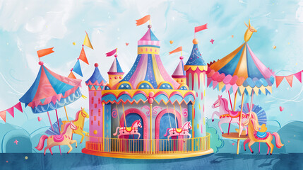 Obraz premium fairy tale castle
