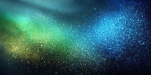 Sparkling particles display vibrant colors.