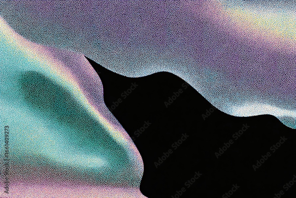 Poster colorful abstract design capturing the flow of shapes and light in a vibrant display of hues and tex