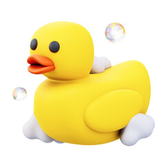 duck toy 3d illustration