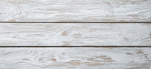 Obraz premium Close-up of horizontal whitewashed wooden planks