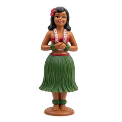 Vintage hula girl dashboard doll figurine