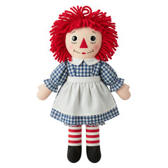 Classic raggedy ann style rag doll