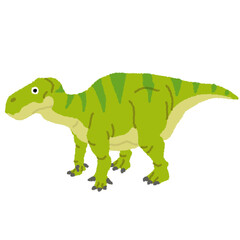 Naklejka premium イグアノドンのイラスト