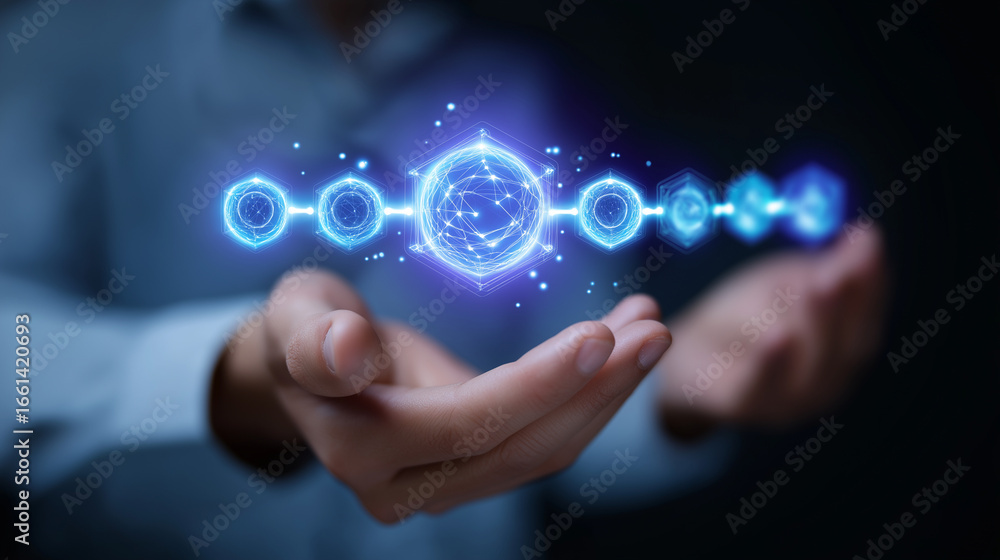 Leinwandbilder efficient mlops workflow for ai model deployment pipeline