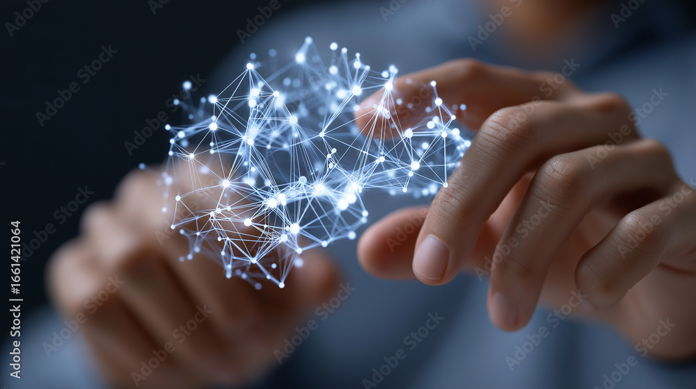 Poster neural network training session with human interaction in machine learning