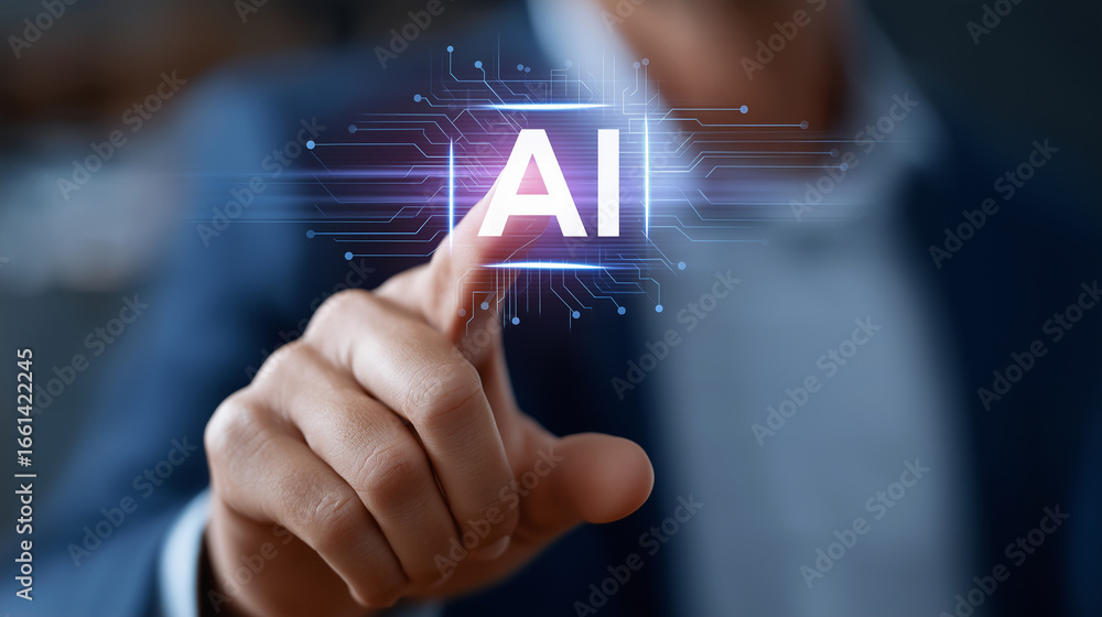 Poster ai algorithm enhancing decision making with holographic interface