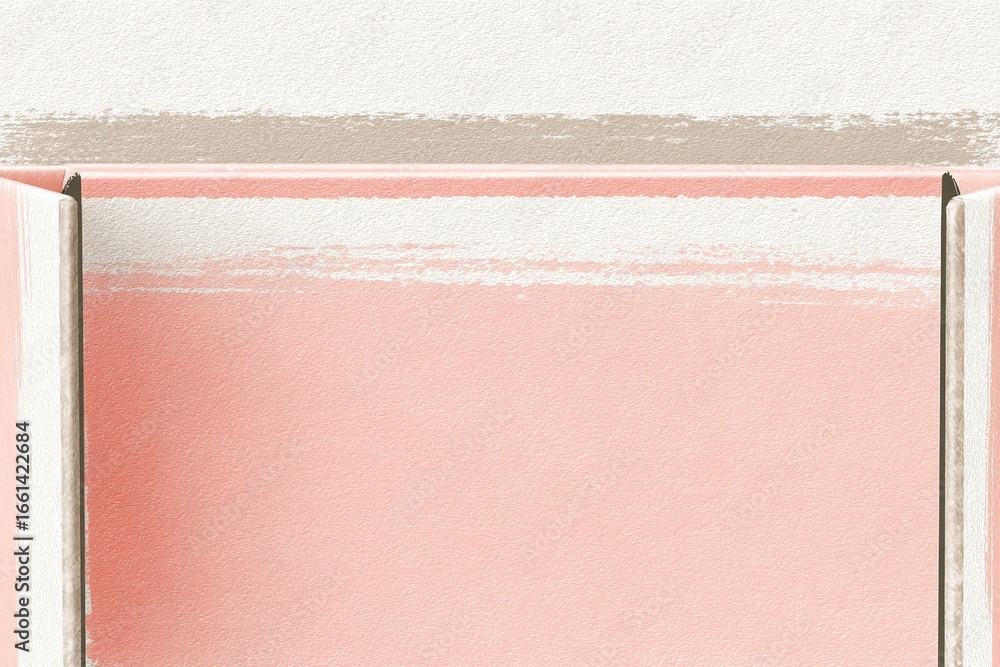 Poster artistic depiction of a minimalist abstract design with soft pink and white hues showcasing texture 