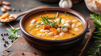 Tuscan Comfort: Creamy Cannellini Bean Soup
