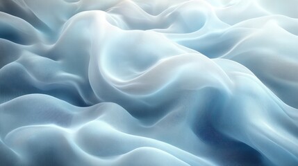 Obraz premium Abstract Blue Fabric Waves Texture Background