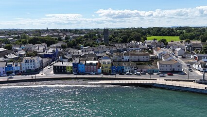 survol du port de Donaghadee en Irlande du nord