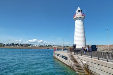 survol du port de Donaghadee en Irlande du nord