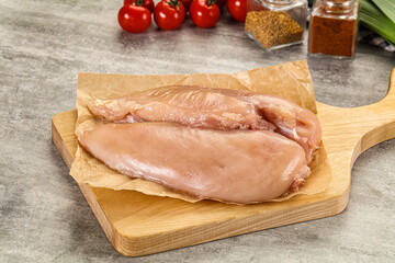 Fresh raw Chicken breast fillet