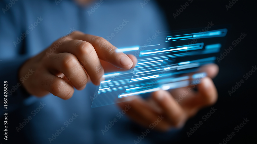Poster data governance framework with holographic interface for data quality management