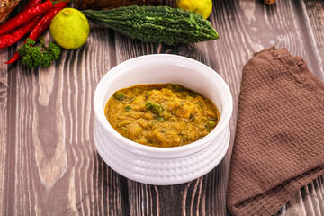 Aloo masala with green peas