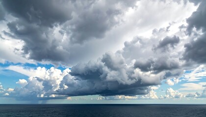Dramatic sky over the ocean
