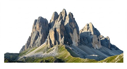 Sommets rocheux imposants baign�s dune lumi�re dor�e matinale. AI Generated