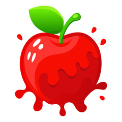 red apple splash