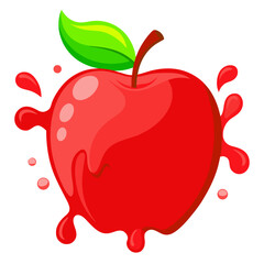 red apple splash