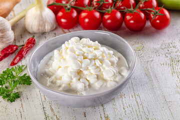 Grain cottahe cheese for breakfast