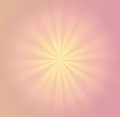 Abstract yellow pink sun ray cartoon background with exploding effect