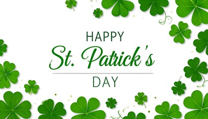 Shamrock Border St. Patrick's Day Greeting